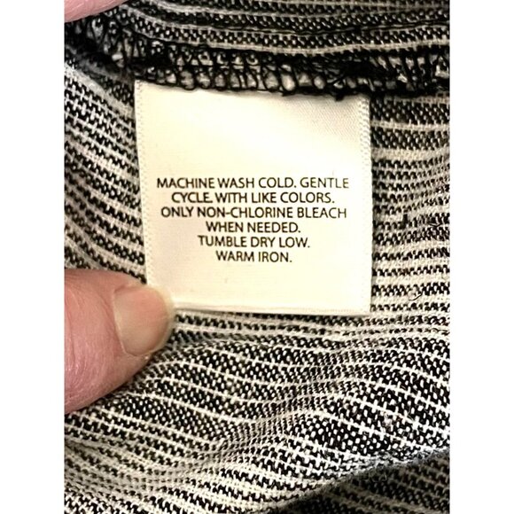 Kelly Renée Sleeveless Striped Romper Jumpsuit Drawstring Waist Pockets Size L - Picture 10 of 14